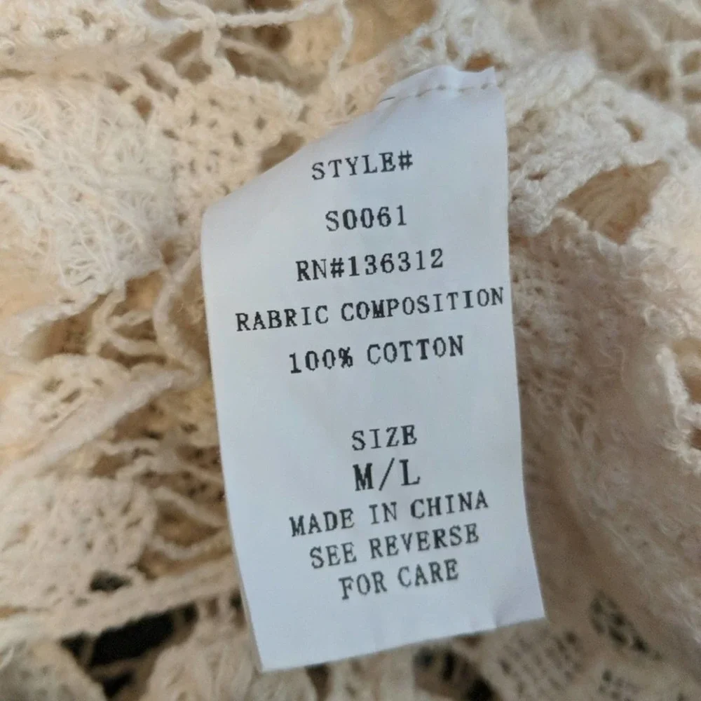 Buzz Racerback Lace Tank Top Cream - Picture 6 of 8